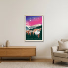La Tania, Courchevel, France, Saison 24/25 — 59×84cm, 23×33" Oak Frame