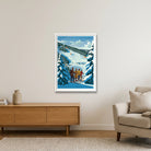 Le Praz, Courchevel, France — 59×84cm, 23×33" White Frame
