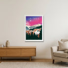 La Tania, Courchevel, France — 59×84cm, 23×33" White Frame