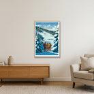 Le Praz, Courchevel, France — 59×84cm, 23×33" Oak Frame