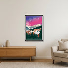 La Tania, Courchevel, France, Saison 24/25 — 59×84cm, 23×33" Black Frame